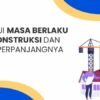 Masa Berlaku SBU Konstruksi